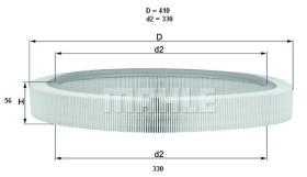 MAHLE FILTROS LX61 - FILTROS DE AIRE