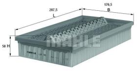 MAHLE FILTROS LX95 - FILTROS DE AIRE