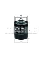 MAHLE FILTROS OC196 - FILTROS DE ACEITE