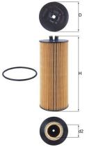 MAHLE FILTROS OX174D - ELEMENTOS FILTRANTES DE ACEITE