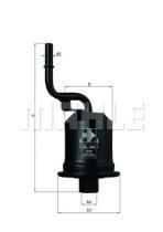 MAHLE FILTROS KL246 - FILTROS DE COMBUSTIBLE
