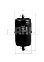 MAHLE FILTROS KL558 - FILTROS DE COMBUSTIBLE