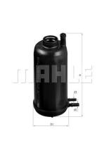 MAHLE FILTROS KL707 - [*]FILTROS COMBUSTIBLE