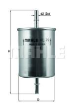 MAHLE FILTROS KL79 - FILTROS DE COMBUSTIBLE