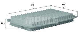 MAHLE FILTROS LX1612 - FILTROS DE AIRE
