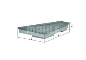 MAHLE FILTROS LX1663 - FILTROS DE AIRE