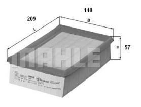 MAHLE FILTROS LX475 - FILTROS DE AIRE