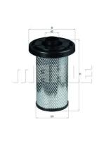 MAHLE FILTROS LX576 - FILTROS DE AIRE