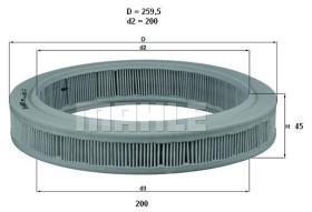 MAHLE FILTROS LX621 - [*]FILTROS AIRE