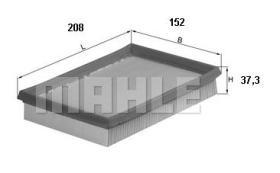 MAHLE FILTROS LX675 - FILTROS DE AIRE