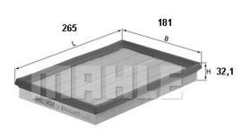MAHLE FILTROS LX677 - FILTROS DE AIRE