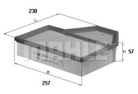 MAHLE FILTROS LX988 - FILTROS DE AIRE