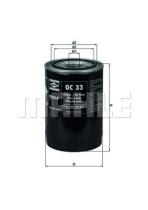 MAHLE FILTROS OC3 - FILTROS DE ACEITE