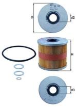 MAHLE FILTROS OX122D - ELEMENTOS FILTRANTES DE ACEITE
