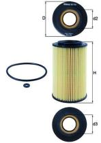 MAHLE FILTROS OX773D - ELEMENTOS FILTRANTES DE ACEITE
