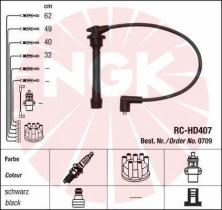 NGK 0709 - RC-HD407 JUEGO DE CABLES