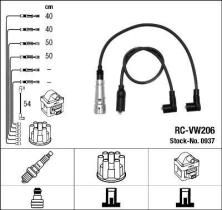NGK 0937 - RC-VW206 JUEGO DE CABLES