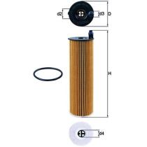 MAHLE FILTROS OX8236D - ELEMENTOS FILTRANTES DE ACEITE