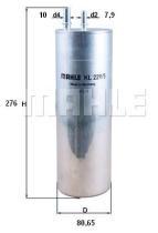 MAHLE FILTROS KL2295 - FILTROS DE COMBUSTIBLE