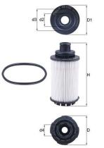 MAHLE FILTROS OX1137D - ELEMENTOS FILTRANTES DE ACEITE