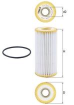MAHLE FILTROS OX1217D - ELEMENTOS FILTRANTES DE ACEITE